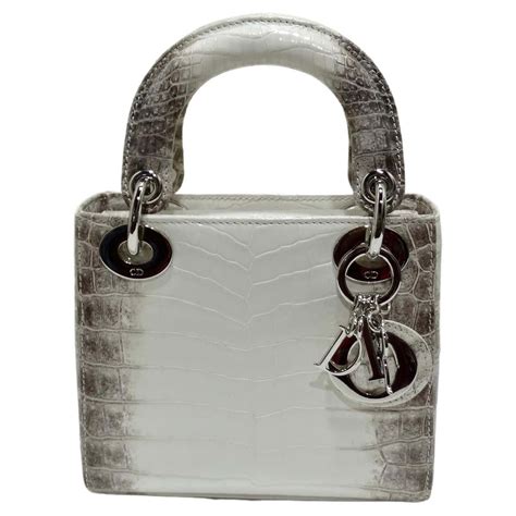 lady dior white crocodile|dior leather handbags.